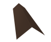 GL Планка конька плоского, 145х145 мм 0.5 мм, Rooftop бархат, RAL 8017, L=2000 мм