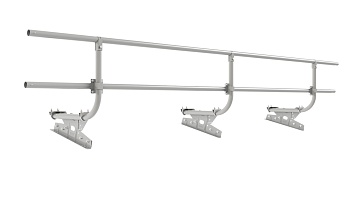 Ограждение кровельное для фальцевой кровли Borge, H=600 мм, L= 3000 мм RAL 9006