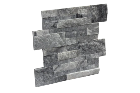Мрамор, 3D панель из камня, 350х180 мм, Modern Cloudy Grey