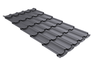 Профиль волновой Grand Line квинта плюс 0.45 мм, Drap TX, RAL 7004