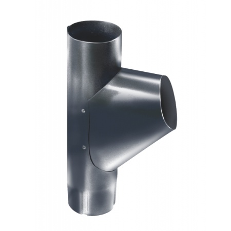 Тройник трубы Grand Line, Ø 90 мм, RAL 7024