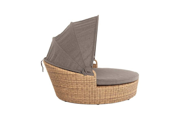 Кровать плетеная круглая, Стильяно соломенный