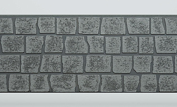 Панель FCS Simple под Камень, 15 мм, 360х1480 мм цвет: AA2113 графит