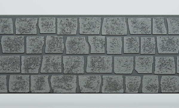 Панель FCS Simple под Камень, 15 мм, 360х1480 мм цвет: AA2113 графит