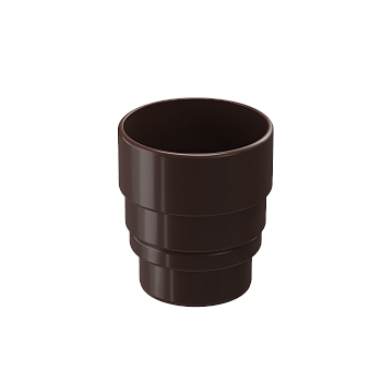 Муфта труб соединительная, Docke Lux, Ø100 мм, цвет: шоколад