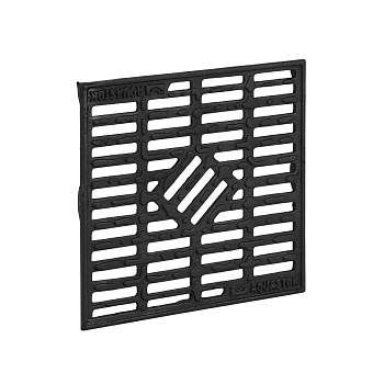 Решетка чугунная Aquastok "капля" для дождеприемника 300х300, кл. B, арт. 32814