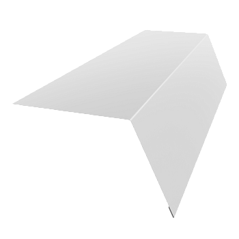 GL Карнизная планка 100х85 мм, широкая 0.4 мм, PE, RAL 9003, L=3000 мм