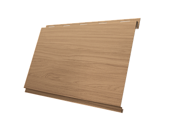 Металлический сайдинг Grand Line, Вертикаль Classic 0.45 мм, Print Elite, Honey Wood TwinColor