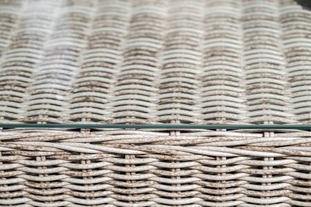 Стол журнальный из искусственного ротанга, Капучино цвет: бежевый