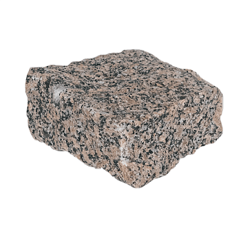 Гранитная брусчатка Ала-Носкуа 50 мм 100х100, колотая, цвет: коричневый