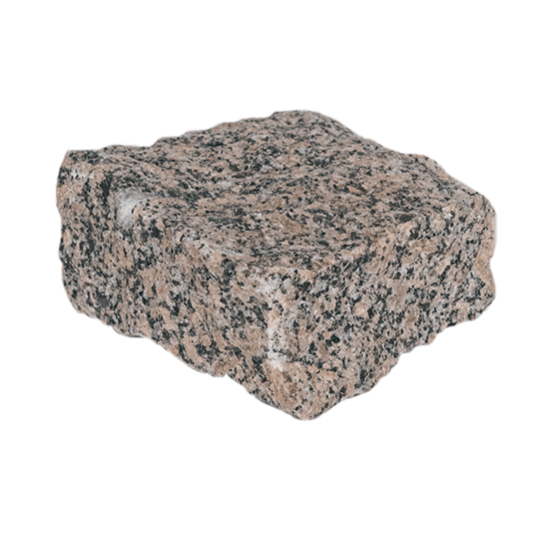 Гранитная брусчатка Ала-Носкуа 50 мм 100х100, колотая, цвет: коричневый