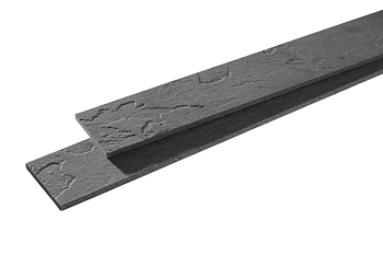 Фибросайдинг Фибратек Сланец 8 мм, 100х3000 мм под покраску цвет: серый