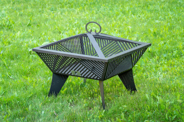 Костровой очаг, 900х900 мм, H=560 мм, "Ибица"