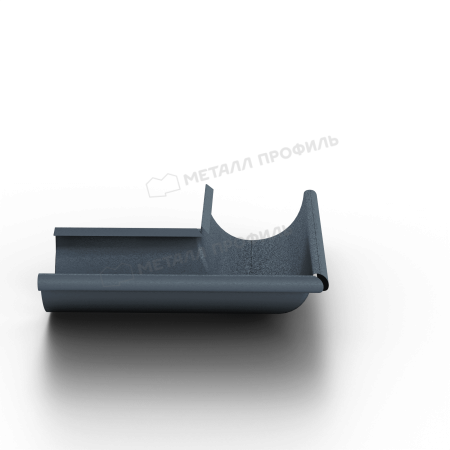 Угол желоба наружный 90°, Ø125 мм, Металл Профиль Foramina Freeze, Grey