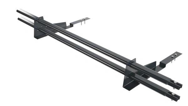 Снегозадержатель для композитной черепицы Borge L=1500 мм, 2 опоры, 2 трубы, овал 25х45 мм, RAL 7016