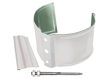 Кронштейн трубы на кирпич Grand Line Ø 90 мм PE, RAL 9003