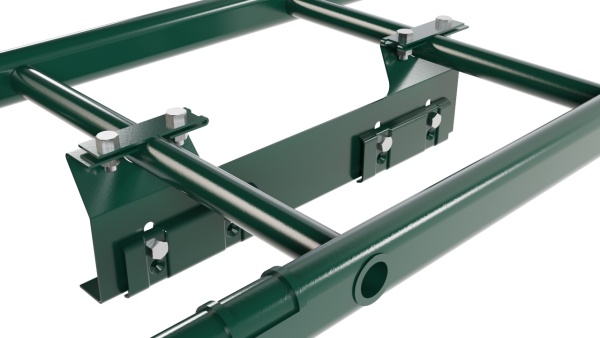 Лестница кровельная Borge, для фальцевой кровли, L=2700 мм RAL 6005