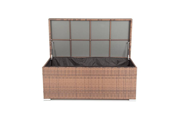 Сундук водонепроницаемый из искусственного ротанга, Порту цвет: коричневый