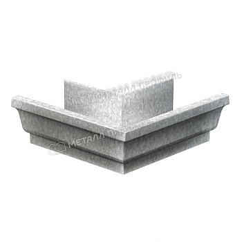 Угол желоба наружный, Металл Профиль Бюджет, Ø120х86 мм, Zn