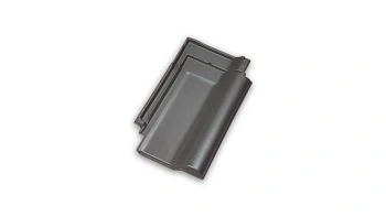 Рядовая керамическая черепица, Jacobi J13v, 435х266 мм цвет: традиционный черный, Ангоб