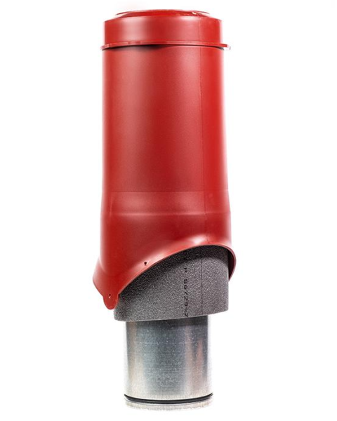 Вентиляционный выход Krovent Pipe-VT IS 150/500 мм красный