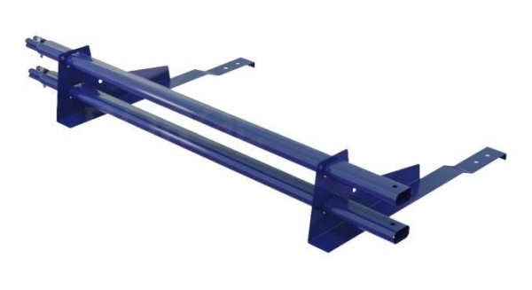 Снегозадержатель для натуральной черепицы Borge L=1500 мм, 2 опоры, 2 трубы, овал 25х45 RAL 5005