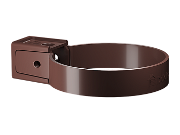 Хомут трубы универсальный, Docke Premium, Ø85 мм, цвет: шоколад