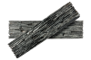 Сланец, 3D панель из камня, 600х150 мм, Pencil Black Waterfall