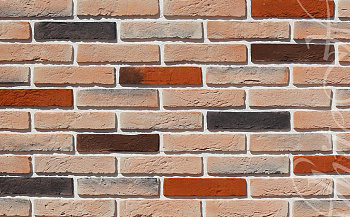 Декоративный камень White Hills Бергамо Брик под Кирпич, цвет: 371-50 / розовый