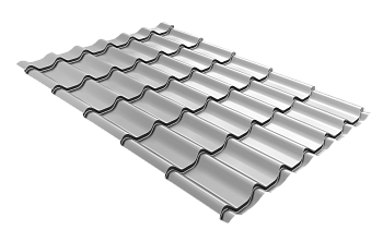 Профиль волновой Grand Line модерн 0.4 мм, PE, RAL 9003