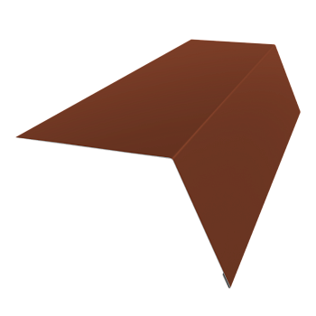 GL Карнизная планка 100х85 мм, широкая 0.45 мм, Drap TR, RAL 8004, L=2000 мм