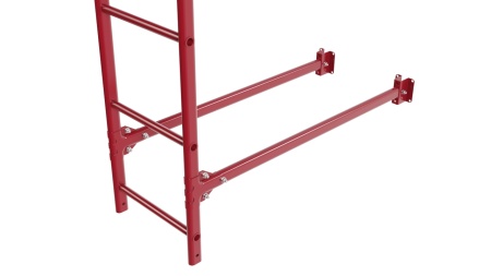 Фасадная лестница Borge, нижняя секция, L=1800 мм RAL 3003