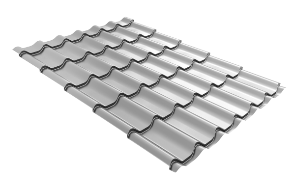 Профиль волновой Grand Line классик 0.45 мм, Drap, RAL 9003