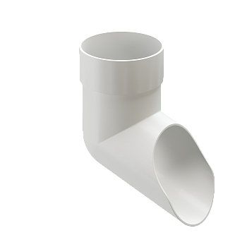 Отвод трубы, Docke, Premium Ø85 мм, цвет: пломбир