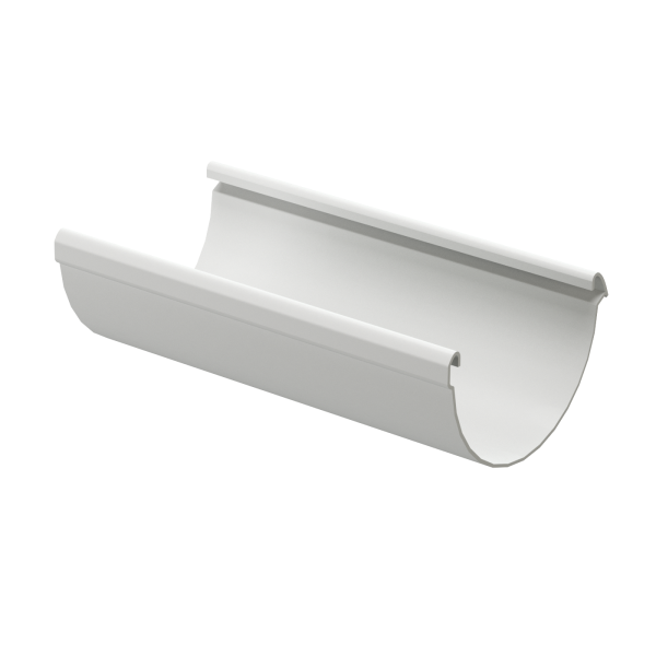 Желоб водосточный, Docke Lux, Ø140 мм, L=3000 мм, цвет: пломбир