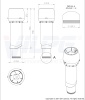 P-вентиляционный выход Vilpe, 160/ ИЗ/ 700 мм красный
