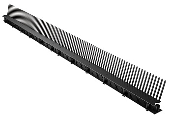 Гребень вентиляционный карниза пвх Eurovent COMB VENTI, 85х1000 мм, RAL9005