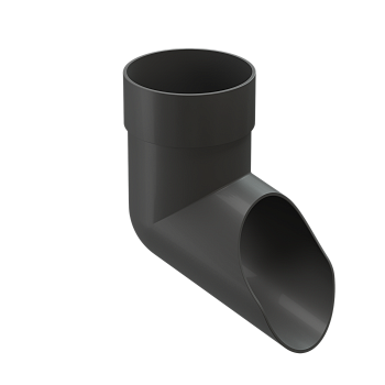 Отвод трубы, Docke, Premium Ø85 мм, цвет: графит