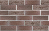 Кирпич облицовочный клинкерный ЛСР, 0.71НФ пустотелый, Брюгге терракот темный флэш, береста, М300, 250х85х65 мм