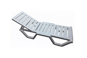 Шезлонг Tweet стопирующийся цвет: белый