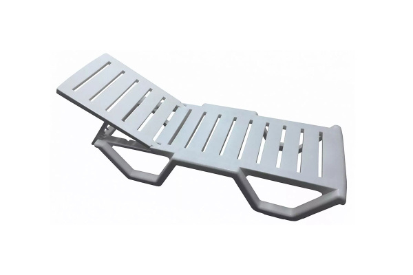 Шезлонг Tweet стопирующийся цвет: белый