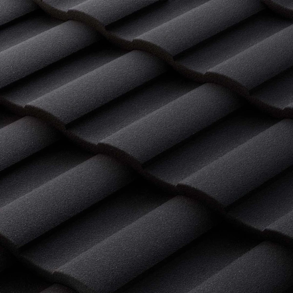 Композитная черепица Metrotile Roman, цвет: Coal Black