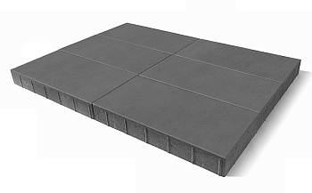 Тротуарная плитка Braer Сити 80 мм 300х300 мм, цвет: серый