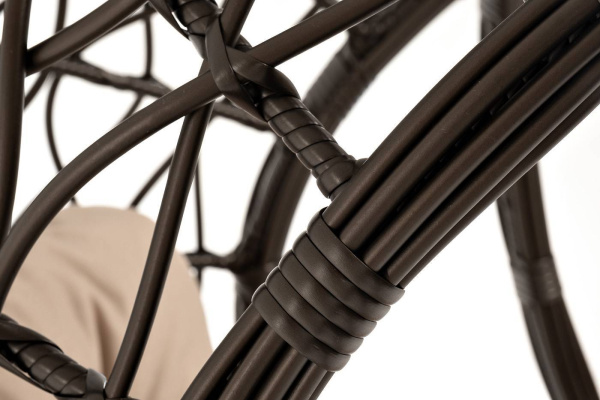 Кресло-кокон подвесное из искусственного ротанга, Венеция цвет: бронзовый