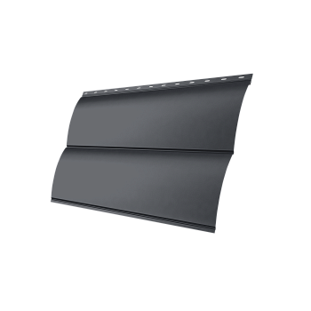 Металлический сайдинг Grand Line, Блок-хаус new 0.45 мм, Drap, RAL 7024