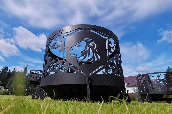 Костровая чаша с коническим дном, Ø1000, Н=700 мм, "Лев"