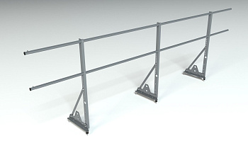 Ограждение кровельное, универсальное Roofsystems Econom Smart, H=600 мм RAL 7024, L=3000 мм
