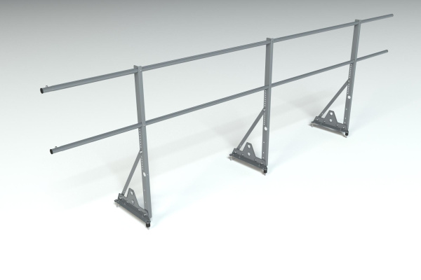 Ограждение кровельное, универсальное Roofsystems Econom Smart, H=600 мм RAL 7024, L=3000 мм