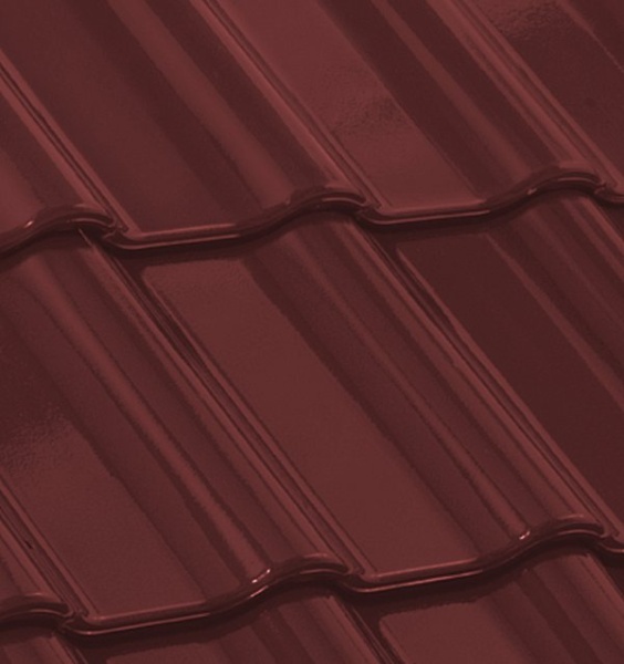 Керамическая черепица Nelskamp F 12, Красный глянцевый