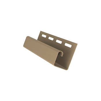 J-профиль пвх, Grand Line, L=3000 мм серия Color Plus, цвет: карамельный